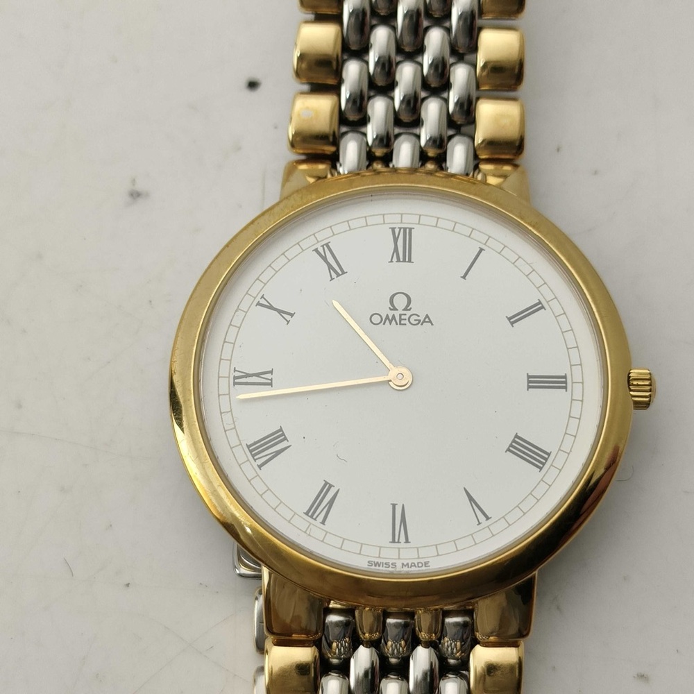 Omega Two-Tone Gold and Silver Watch